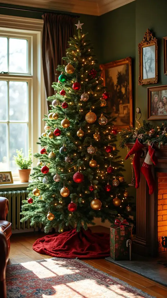 elegant colorful glass baubles