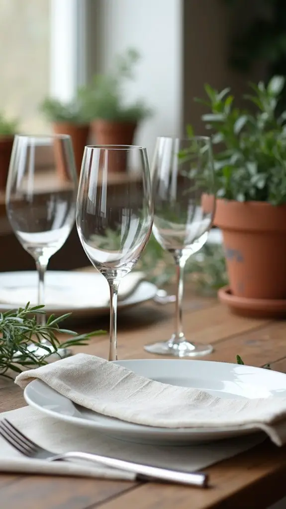 elegant crystal glassware selection