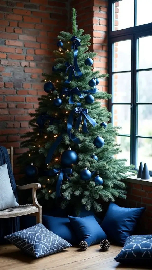 elegant deep blue decor