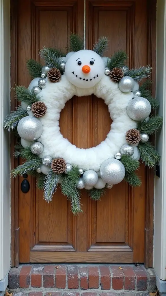 elegant faux fur wreath