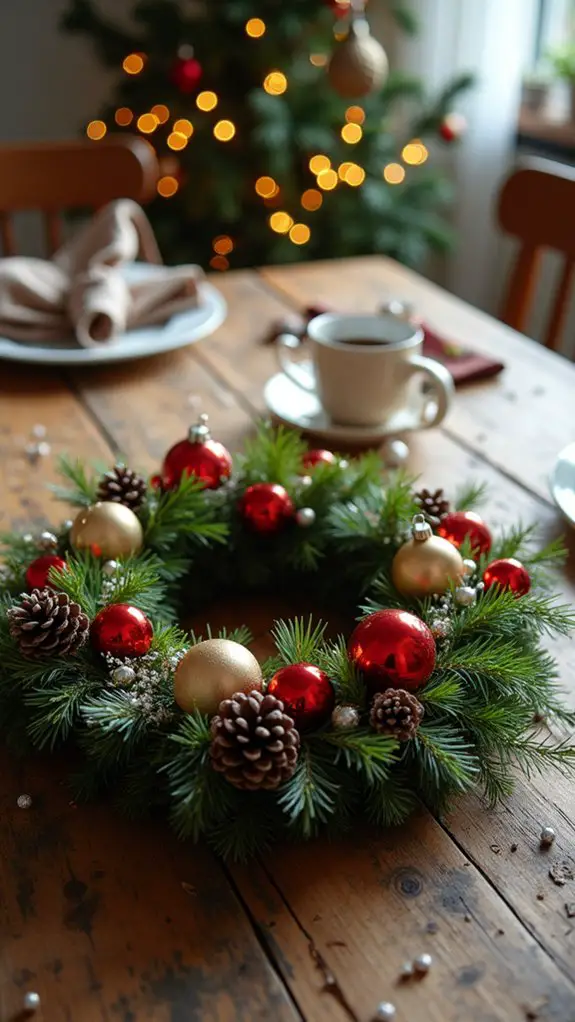 elegant festive table centerpiece