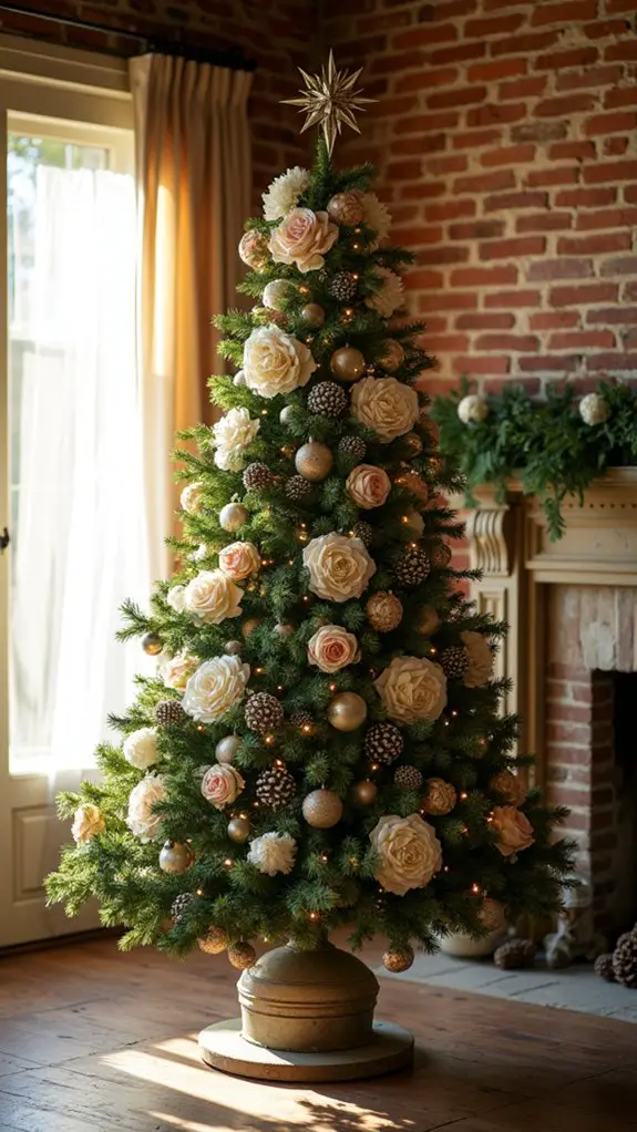 elegant floral christmas decor