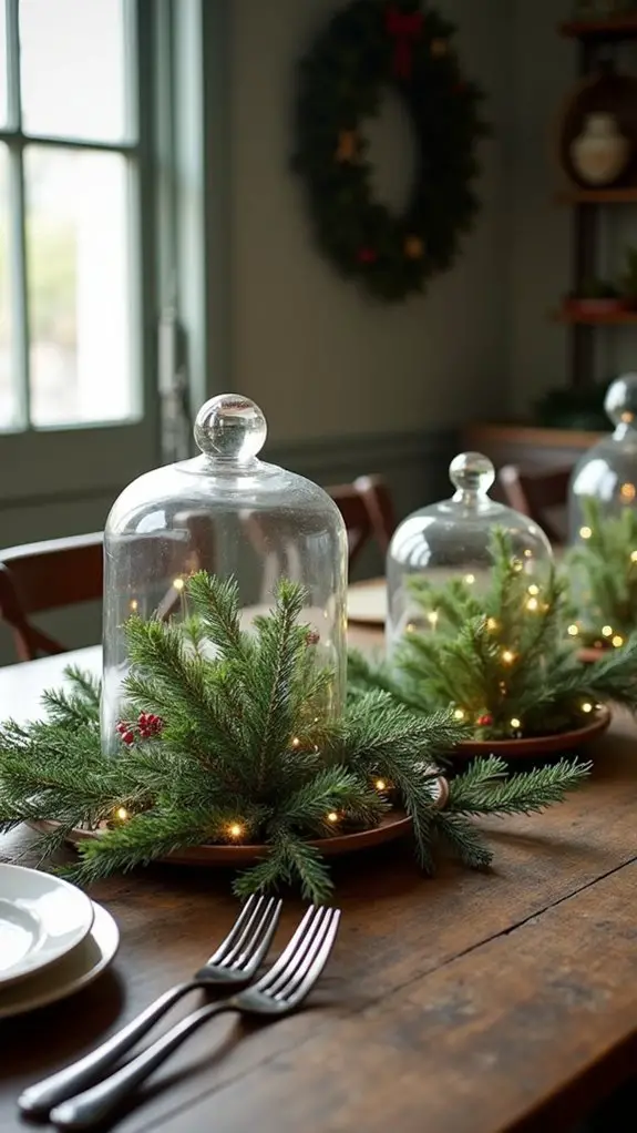 elegant glass cloche displays