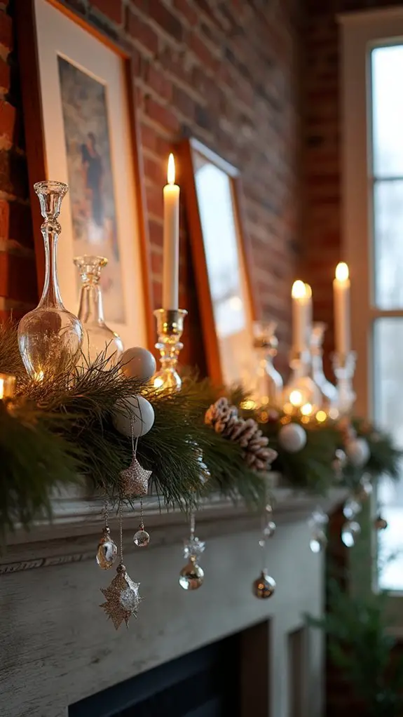 elegant glass holiday decor