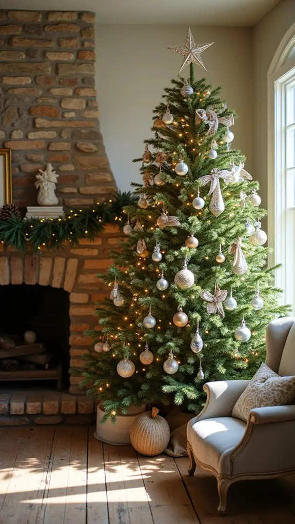 elegant glass tree adornments