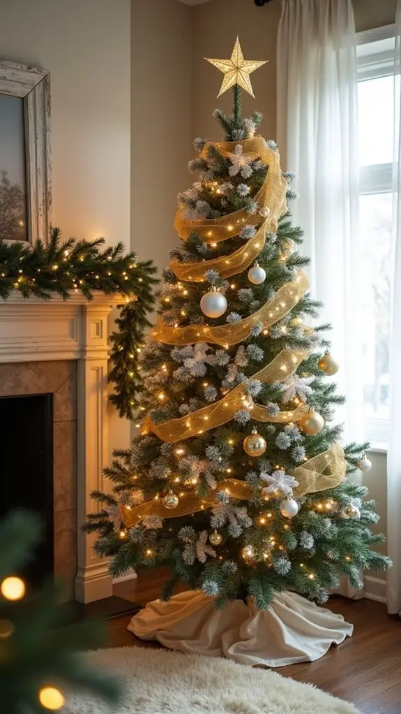 elegant gold and white