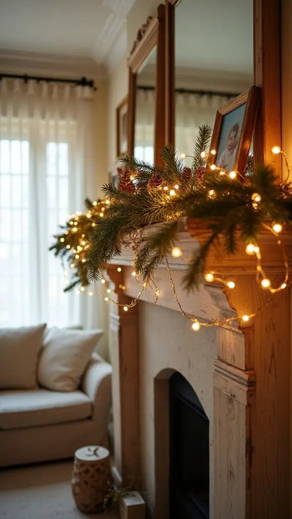 elegant gold lighted garland