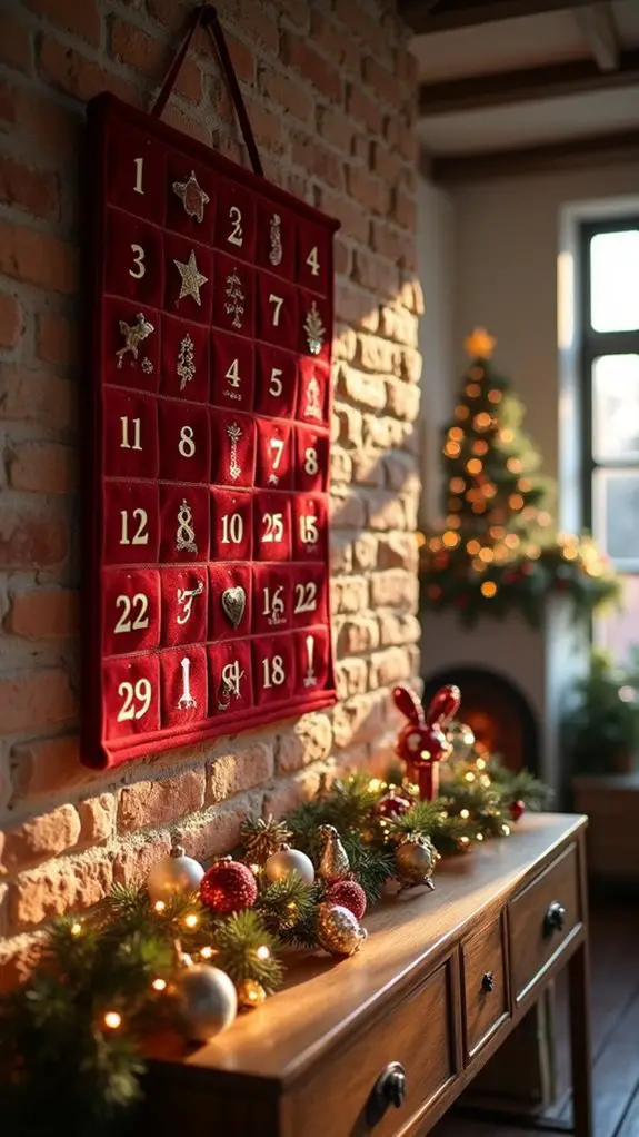 elegant holiday countdown decorations