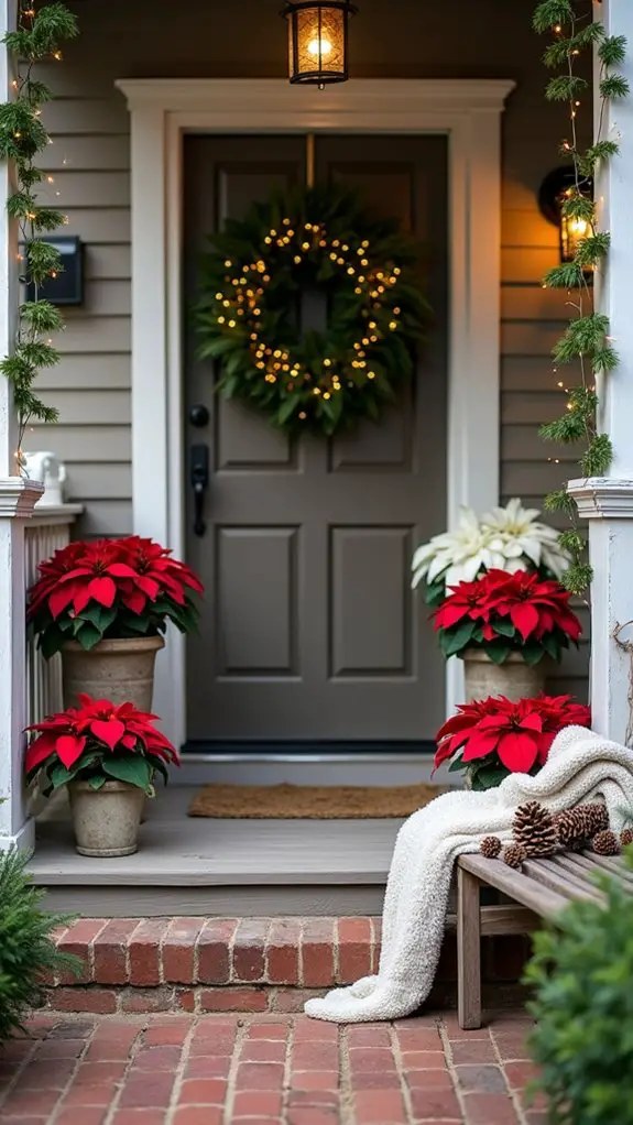 elegant holiday entrance decor