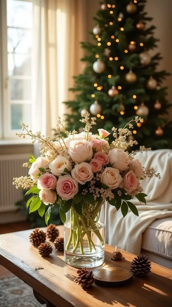 elegant holiday floral arrangements