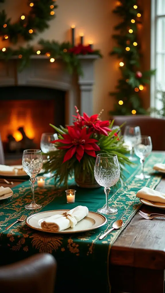 elegant holiday table setting
