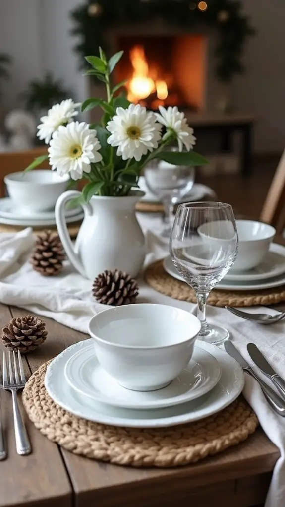 elegant holiday table setting