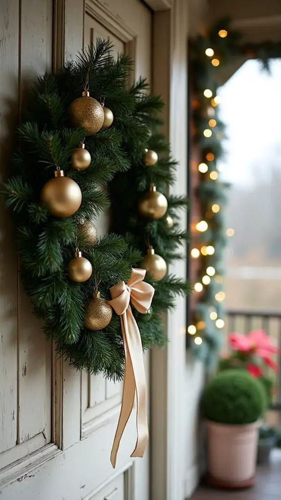elegant holiday wreath decor