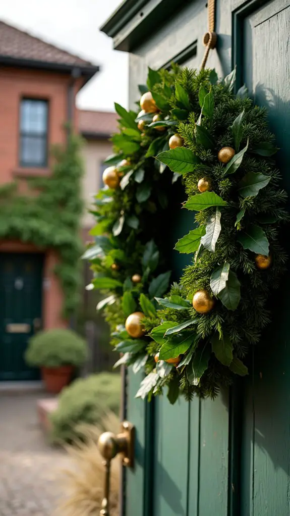 elegant holly and gold