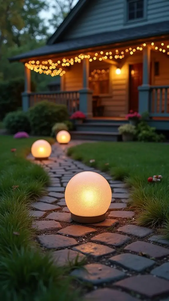 elegant illuminated outdoor decor