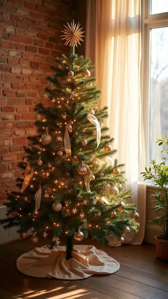 elegant metallic star topper