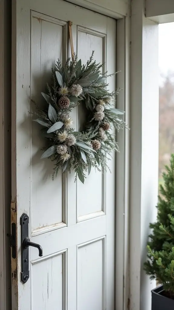elegant minimalist holiday wreaths