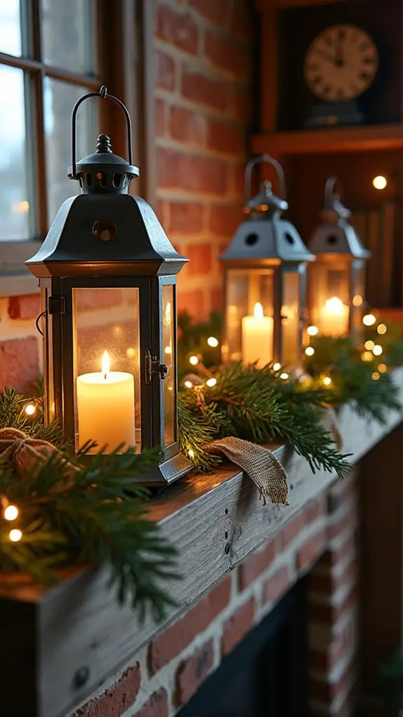 elegant mixed media lanterns