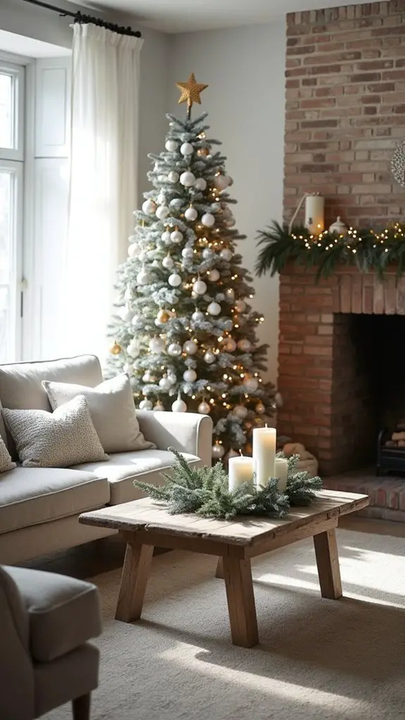 elegant monochromatic christmas decor