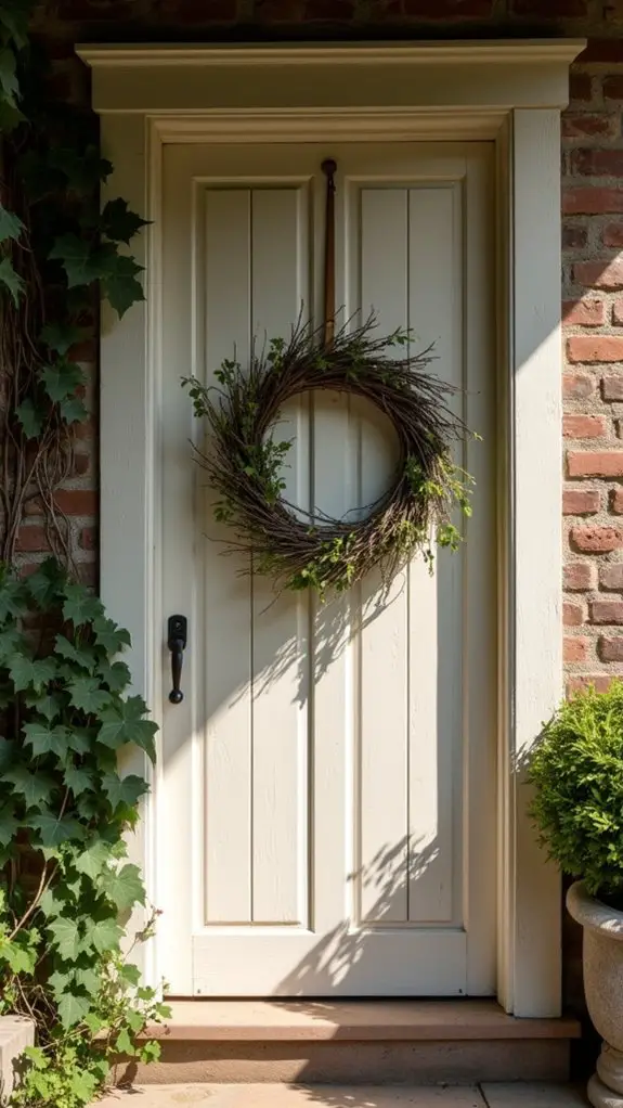 elegant natural twig wreath