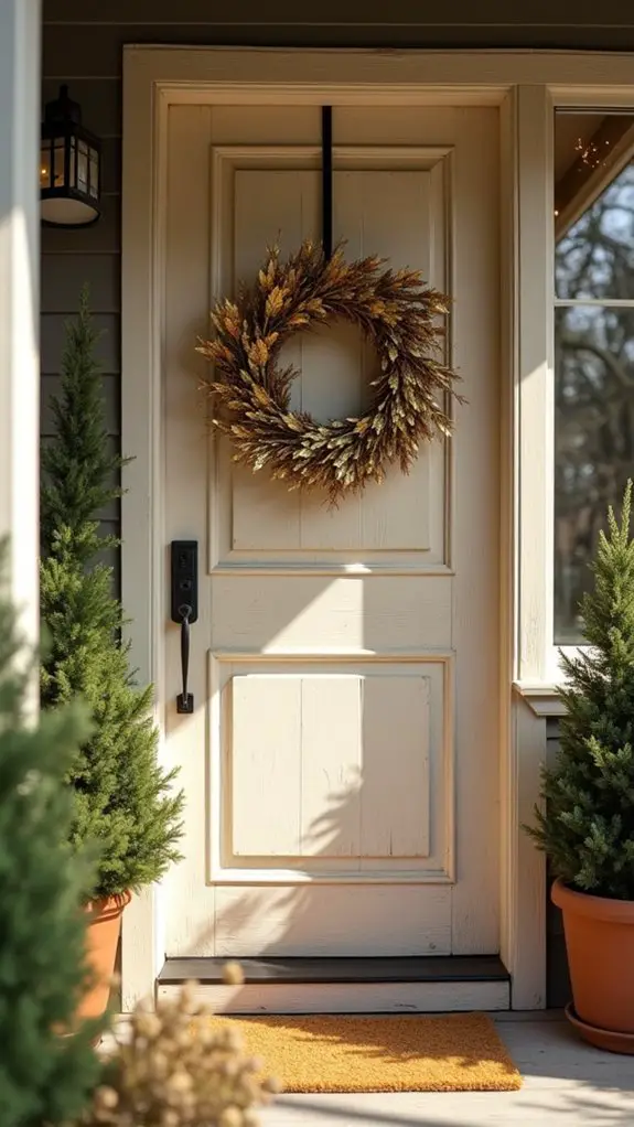 elegant pale gold wreath