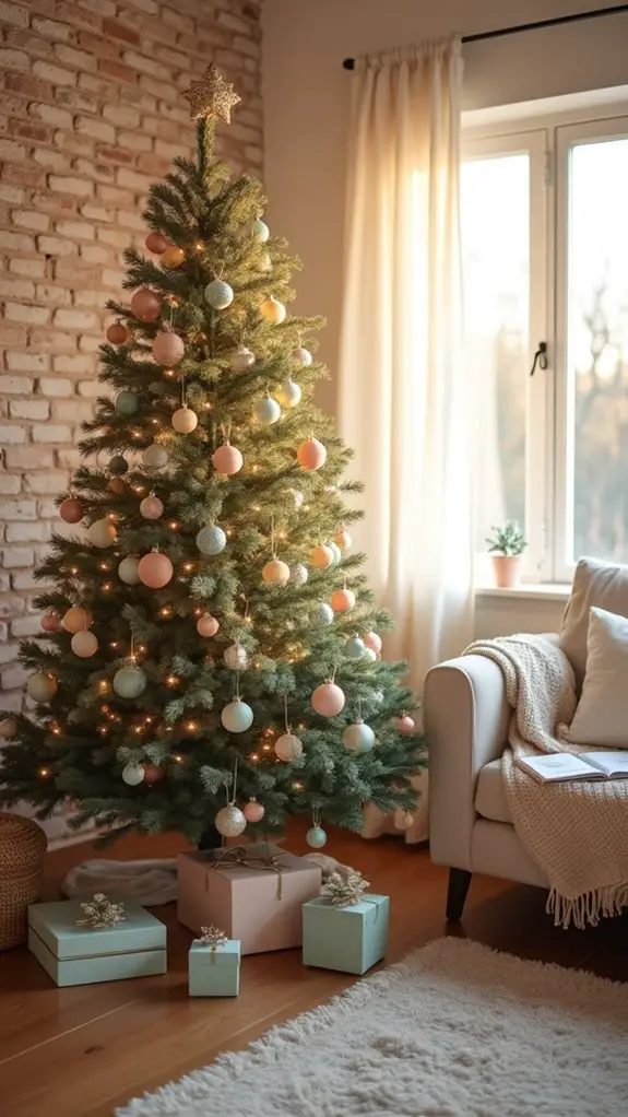elegant pastel holiday decor