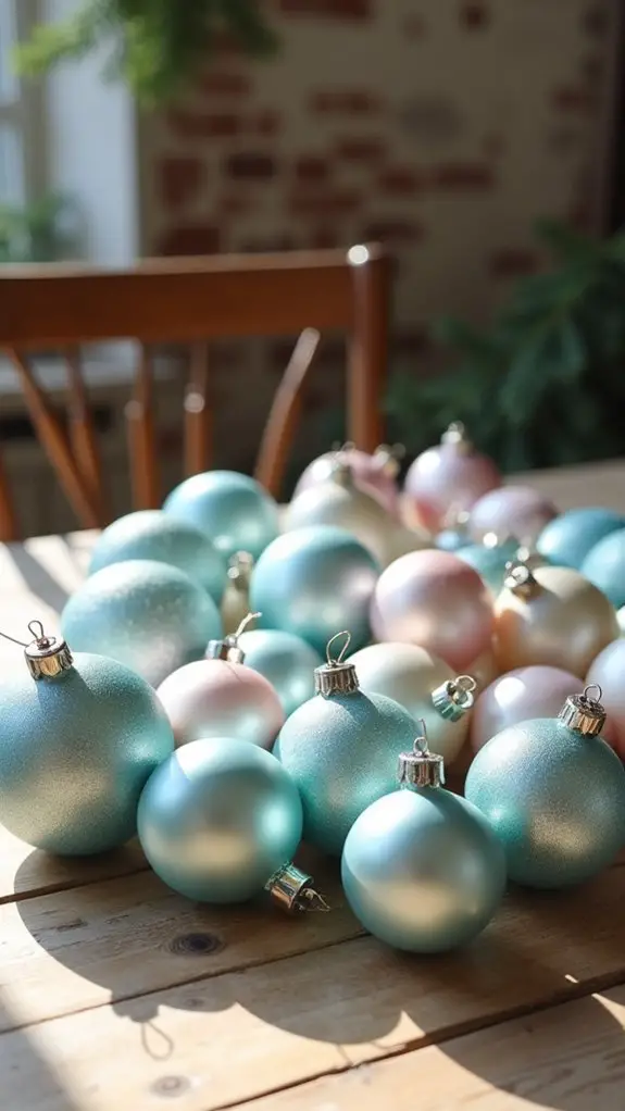 elegant pastel holiday decor