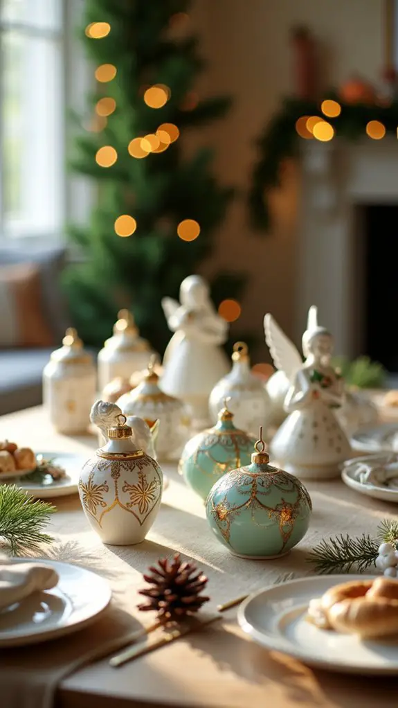 elegant porcelain holiday decor