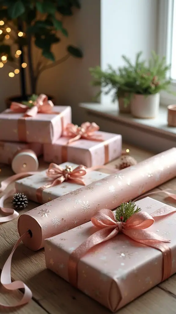 elegant rose gold wrapping