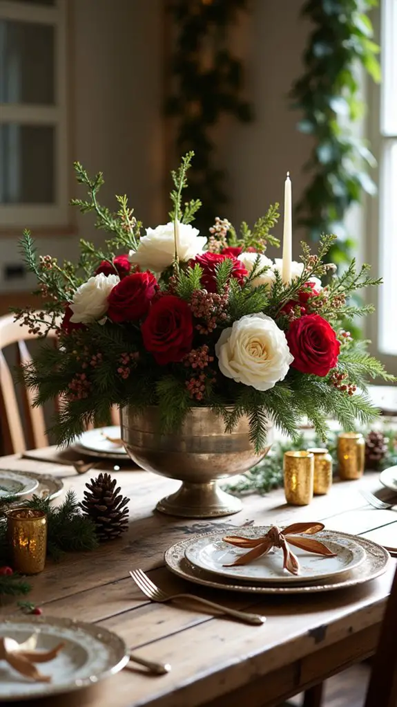 elegant seasonal floral centerpieces
