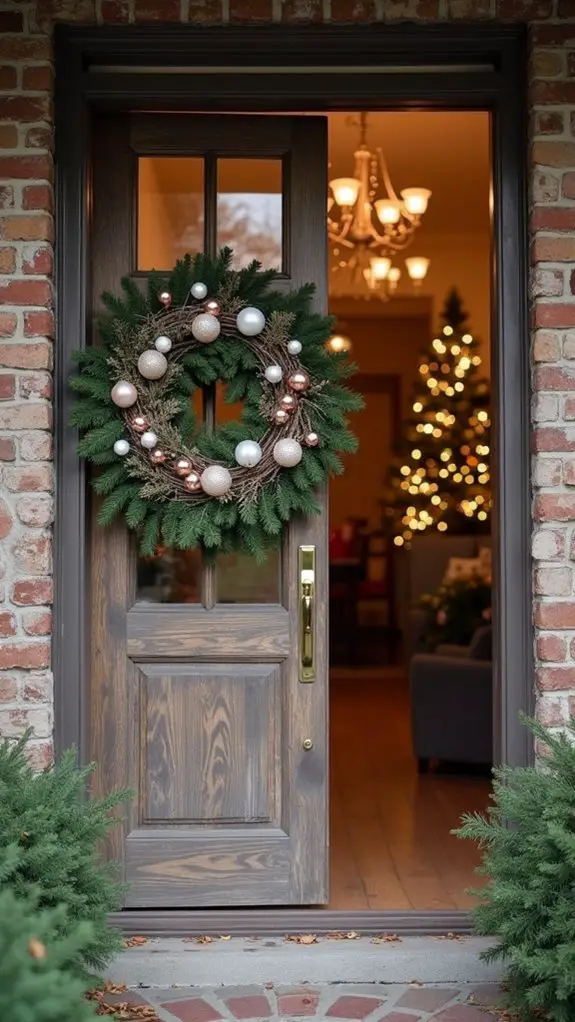 elegant seasonal rose gold wreaths