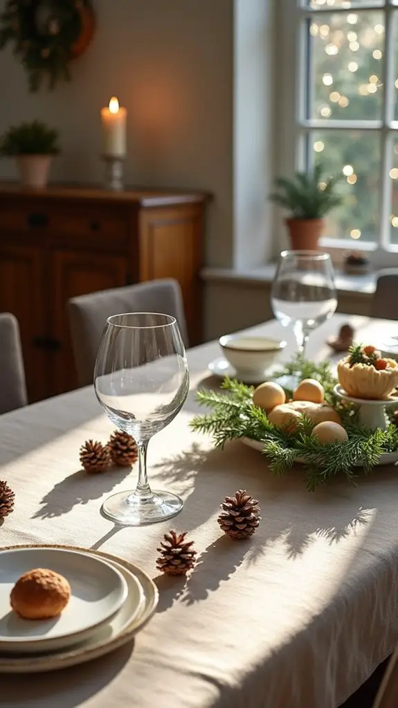 elegant simplicity in dining