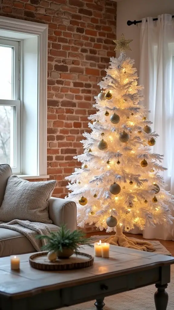 elegant snowy holiday decor