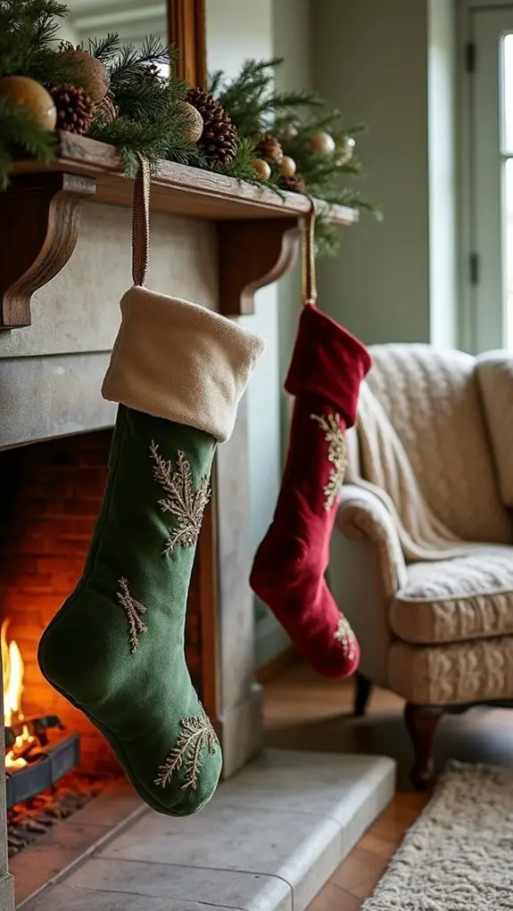 elegant stocking display ideas