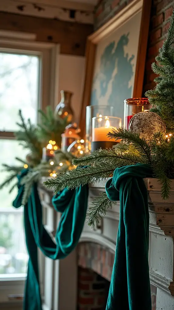 elegant velvet ribbon accents