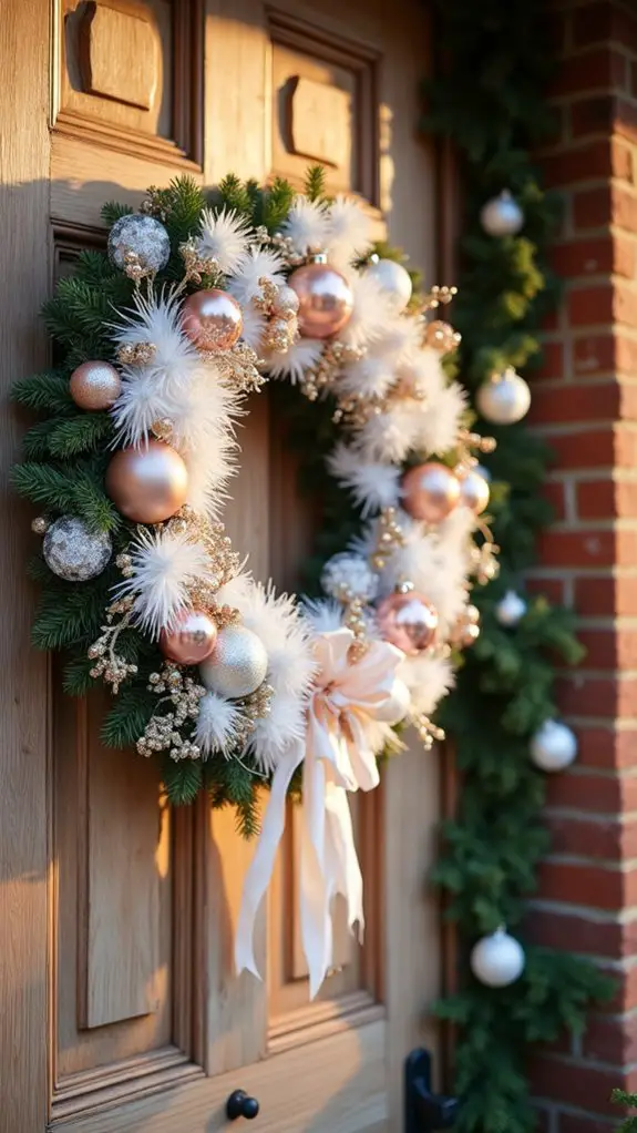 elegant white and rose gold