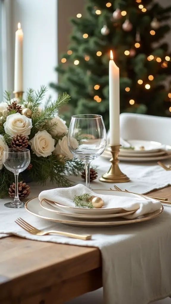 elegant white gold decor