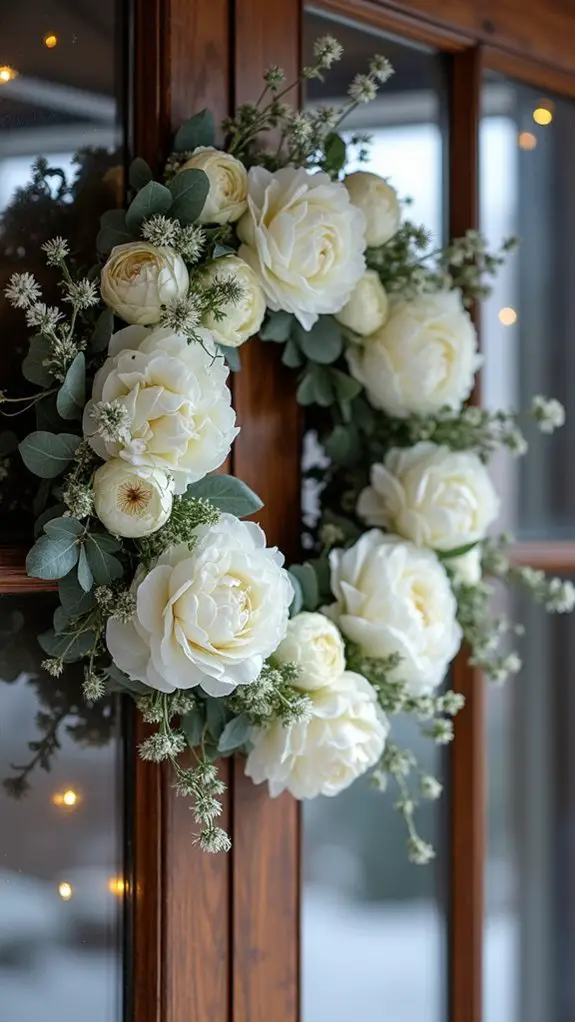 elegant winter floral centerpiece