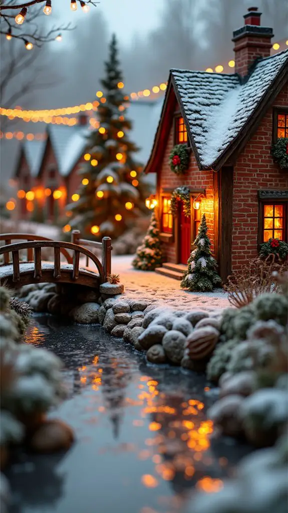 enchanted vintage christmas village