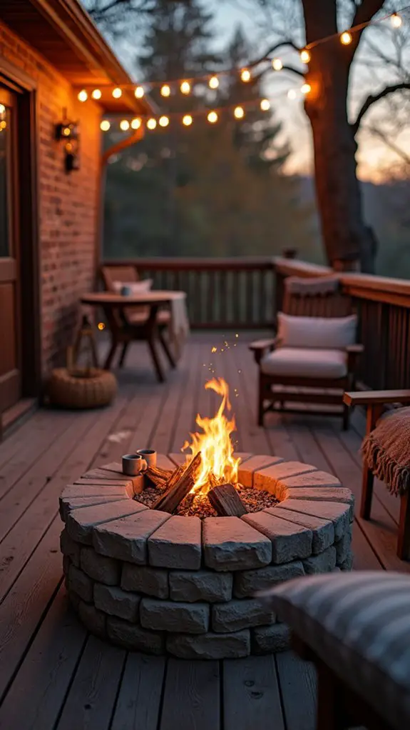 enchanting fire pit ambiance