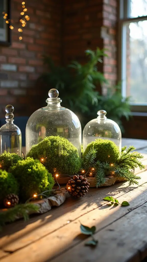 enchanting moss filled terrariums