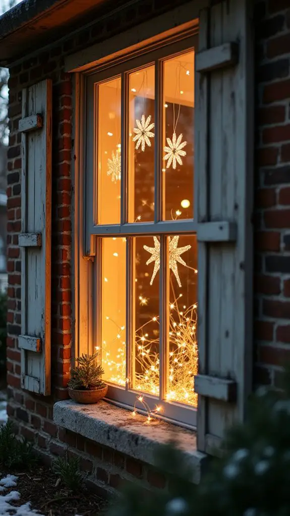 enchanting snowflake light displays