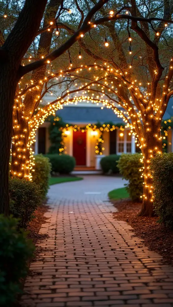 enchanting twinkling light canopy