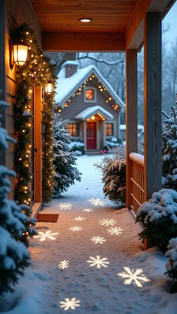 enchanting winter wonderland display