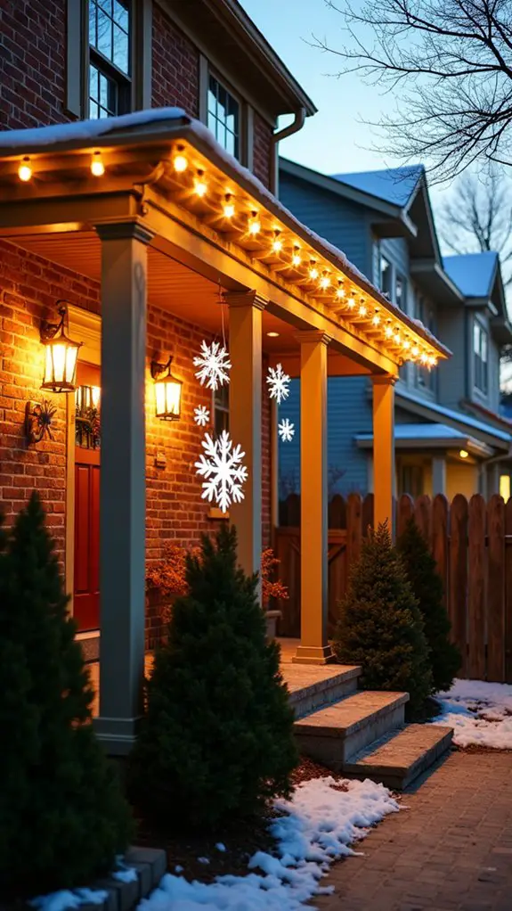 enchanting winter wonderland projections