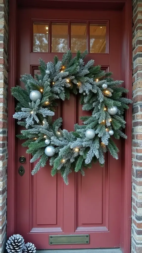 enchanting winter wreath decor