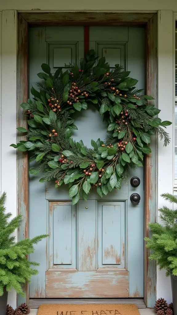 eucalyptus cedar holiday decor