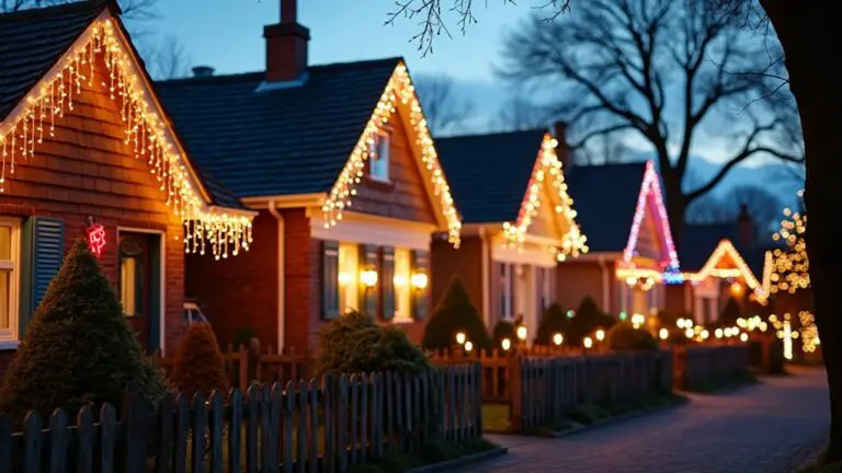 23 Creative Roofline Christmas Light Ideas That Catch Every Neighbor’s Eye eye catching christmas roof lights