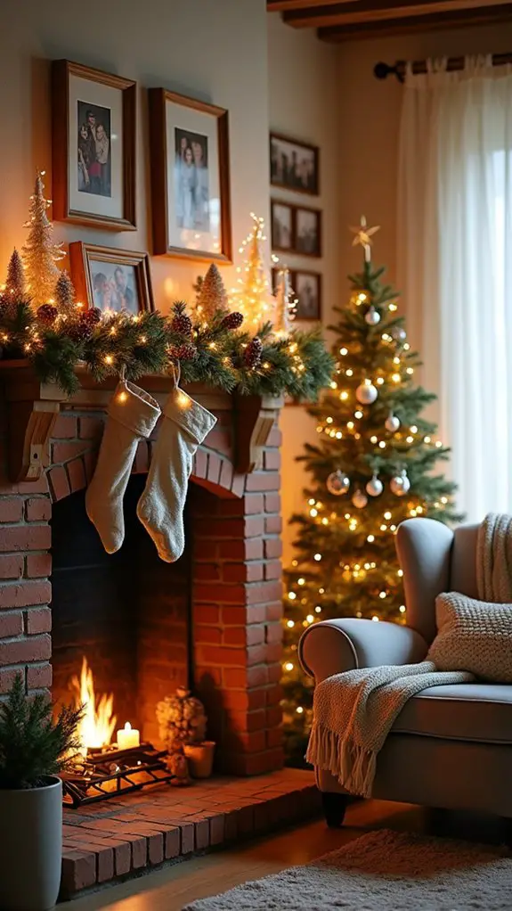 family photos enhance decor