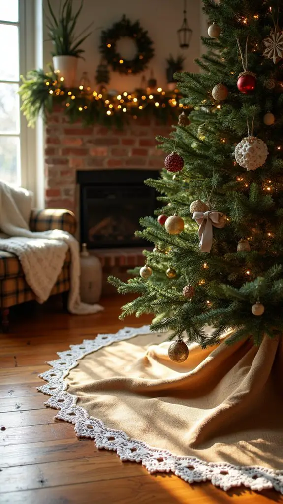 farmhouse charm tree skirt